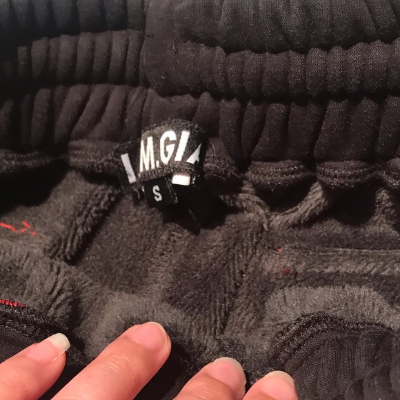 I.AM.GIA Celeb Blogger Fave Blaster Jogger Pants in Black Red Yellow Size Small - Picture 8 of 11